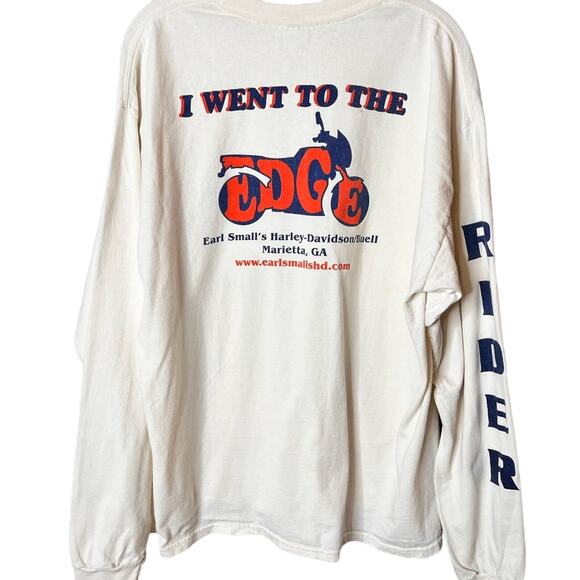 Harley Davidson Riders Edge Academy Of Motorcycle Long Sleeve Graphic T-Shirt XL - Picture 9 of 9